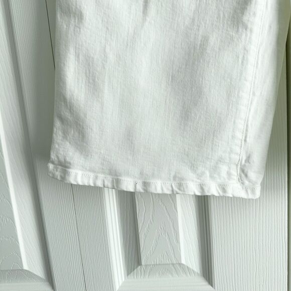 Madewell Cropped Denim Jeans Size 29P White Wide Leg Culottes Flared - Picture 3 of 13